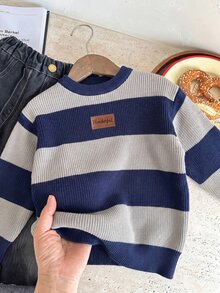 SHEIN LMoss Kids كنزات خريفية للأولاد الصغار - متعدد الألوان - مشاهدة 1