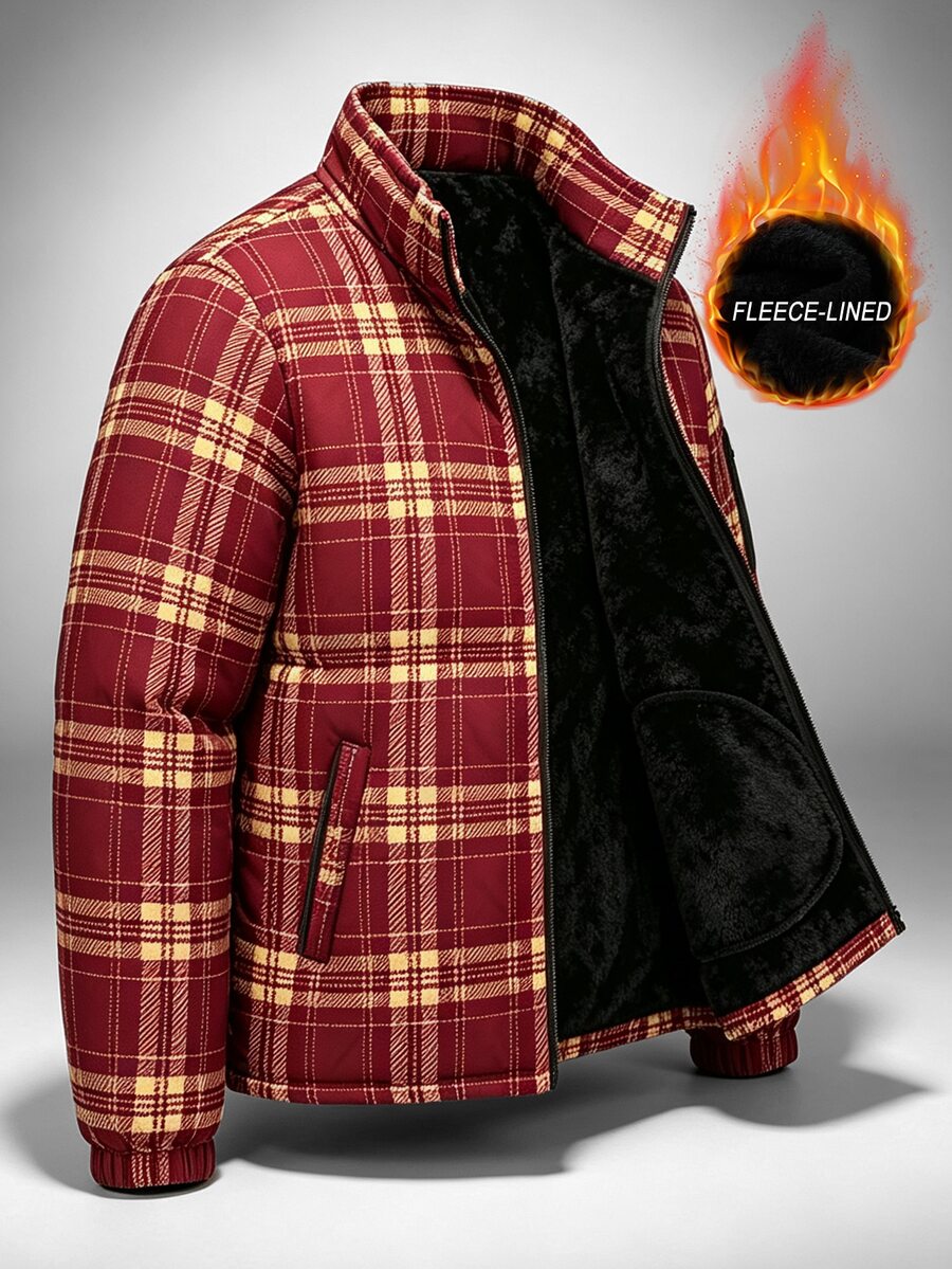 Manfinity Homme Halloween, Christmas, New Year, Gift, Men's Jacket And Coat, Fashion, Thermal Lined - Multicolor - View 1
