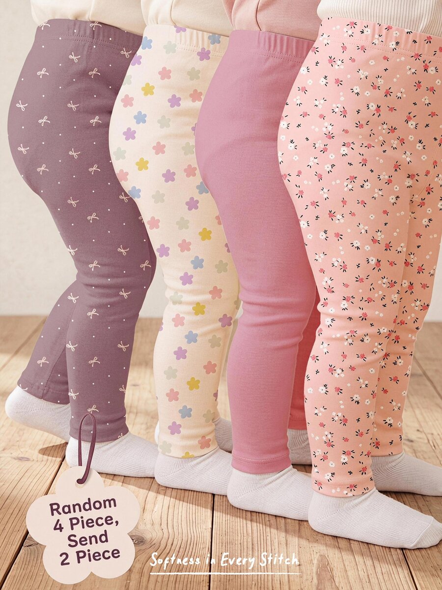 Cozy Pixies 2PCS Baby Girls Bottoms - Multicolor - View 1