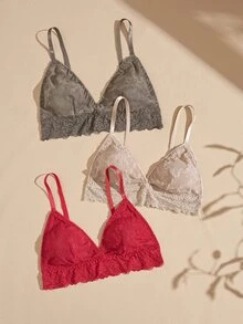 Lullawish 3PCS Women Bras & Bralettes - Multicolor - View 1