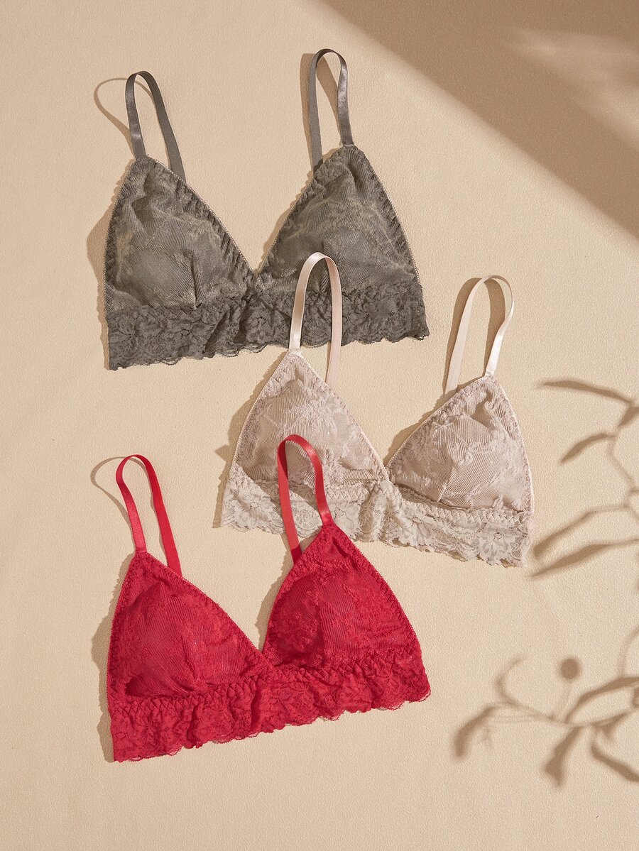 Lullawish 3PCS Women Bras & Bralettes - Multicolor - View 1