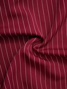 Rusticease Plus Size Red Button Front Lapel Collar Long Sleeve Blouse Elegant Casual Smart Office Working Fall Winter 2026 - Burgundy - View 9