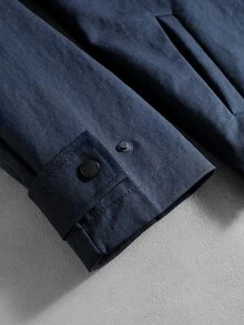 PAVTROS Men's Colorblock Casual Daily Long Sleeve Jacket - Blue - View 7