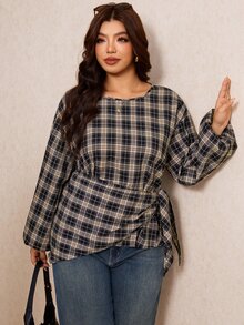 Elaquor Plus Size Blouses - Multicolor - View 6