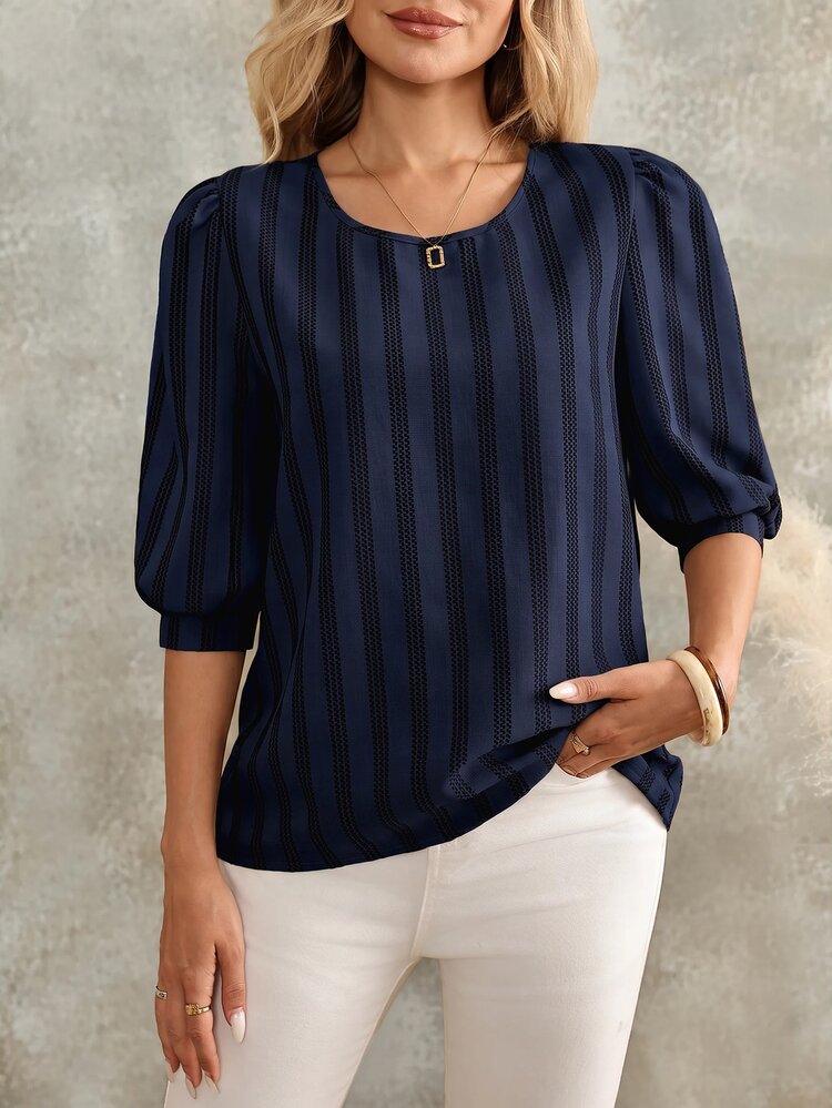 EMERY ROSE Women Blouses & Shirts - Navy Blue - View 6