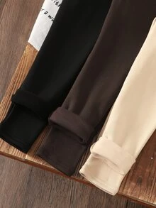 SHEIN 3件裝女童緊身褲 - 彩色 - 查看 3