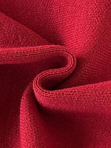 SHEIN Young Boys Sweaters Soft, Comfortable, And Versatile For Daily Wear, Outings, Travel, Daycare, And Playtime; Suitable For The Back-To-School Season - Burgundy - View 3