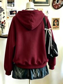 Lalippa Women's Solid Color Zip-Up Casual Everyday Sweatshirt - Multicolor - View 2