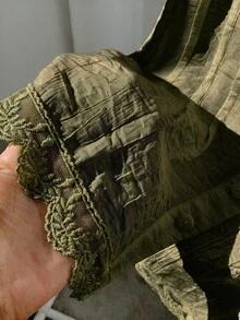 Comfortcana 女款蕾絲拼接收腰綠色細肩帶背心 - 軍綠色 - 查看 5