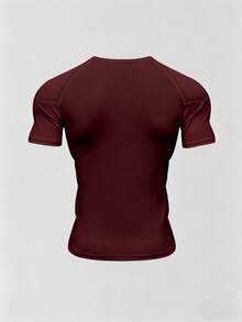 GymBeat Men's Round Neck Short Sleeve Sports Tee, Gym - Multicolor - View 2