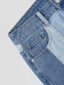 GlowEve Celana Jeans Colorblock Kasual untuk Wanita - MultiWarna - View 3