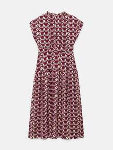 Nöista A Modern Chinese-Style Sleeveless Long Dress. - Burgundy - View 8