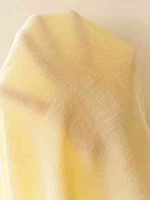 Snug Reverie Floral Embroidery Ruffle Hem Cami Sleep Dress & Belted Robe PJ Set - Yellow - View 8