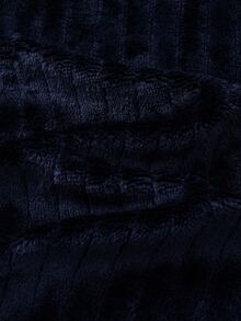 男童簡約皇家藍時尚足球刺繡 皇家藍毛絨羅紋圓領休閒舒適懶人居家服長袖褲子套裝 2件組 - 藏蓝色 - 查看 9