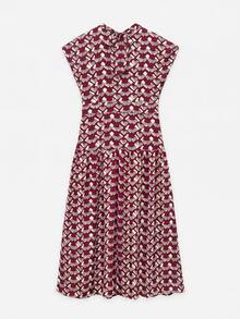 Nöista A Modern Chinese-Style Sleeveless Long Dress. - Burgundy - View 9