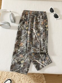 SHEIN 1件男童百搭時尚直筒長褲，適合日常穿著、上學、旅行、運動，四季皆宜 - 彩色 - 查看 6