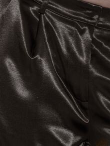 MUSERA Satin Style Tailored Low Rise Suit Style Trouser Sexy Evening Night Going Out Fall Winter Autumn Solitude - Black - View 6