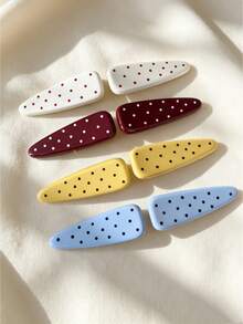 DAZY Women's Korean Style Versatile Polka Dot Fashion Elegant Niche Hair Clip For Flyaways And Bangs - Multicolor - View 2
