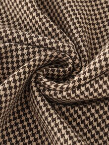 GlowEve Women's Plaid Pleated Casual Versatile Daily Wear Long Pants - Brown - View 7