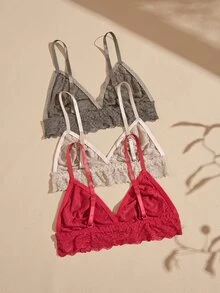 Lullawish 3PCS Women Bras & Bralettes - Multicolor - View 2