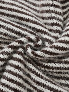 Autumina Women's Striped Colorful Button Round Neck Casual Knit Cardigan - Multicolor - View 6