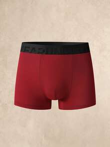 SHEIN 3PCS Boxer Briefs (Soft & Comfortable) - Burgundy - View 3