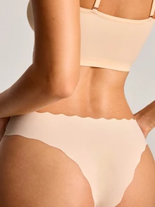 Barelissa Celana Dalam Segitiga Perekat Nyaman dengan Tepi Bergelombang untuk Wanita, 5pcs/Set - MultiWarna - View 4