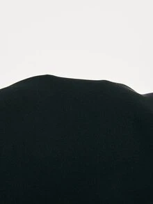 Poéselle 女款 100% 純棉黑色方領無袖背心，附金屬裝飾，休閒街頭風，適合辦公室與秋冬穿搭 - 黑色 - 查看 7