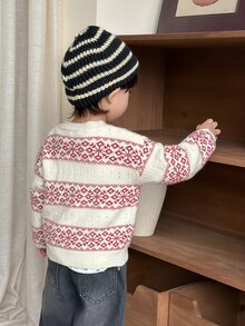 DAZY Baby Boy Snowflake Pattern Casual Daily Outing Cardigan - Multicolor - View 2