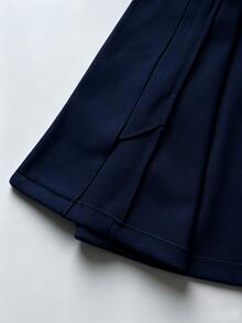 Yalmera Women's Single-Breasted Pocket Solid Color Wool - Royal Blue - View 8