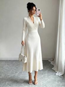 GlowEve Fall Clothes FOR WomenWomen Midi Dresses - Apricot - View 6