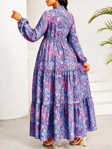 SHEIN Lady 女式長裙 - 紫色 - 查看 5