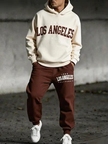 Teen Boys Casual Comfortable Long Sleeve Hoodie And Pants - Multicolor - View 1