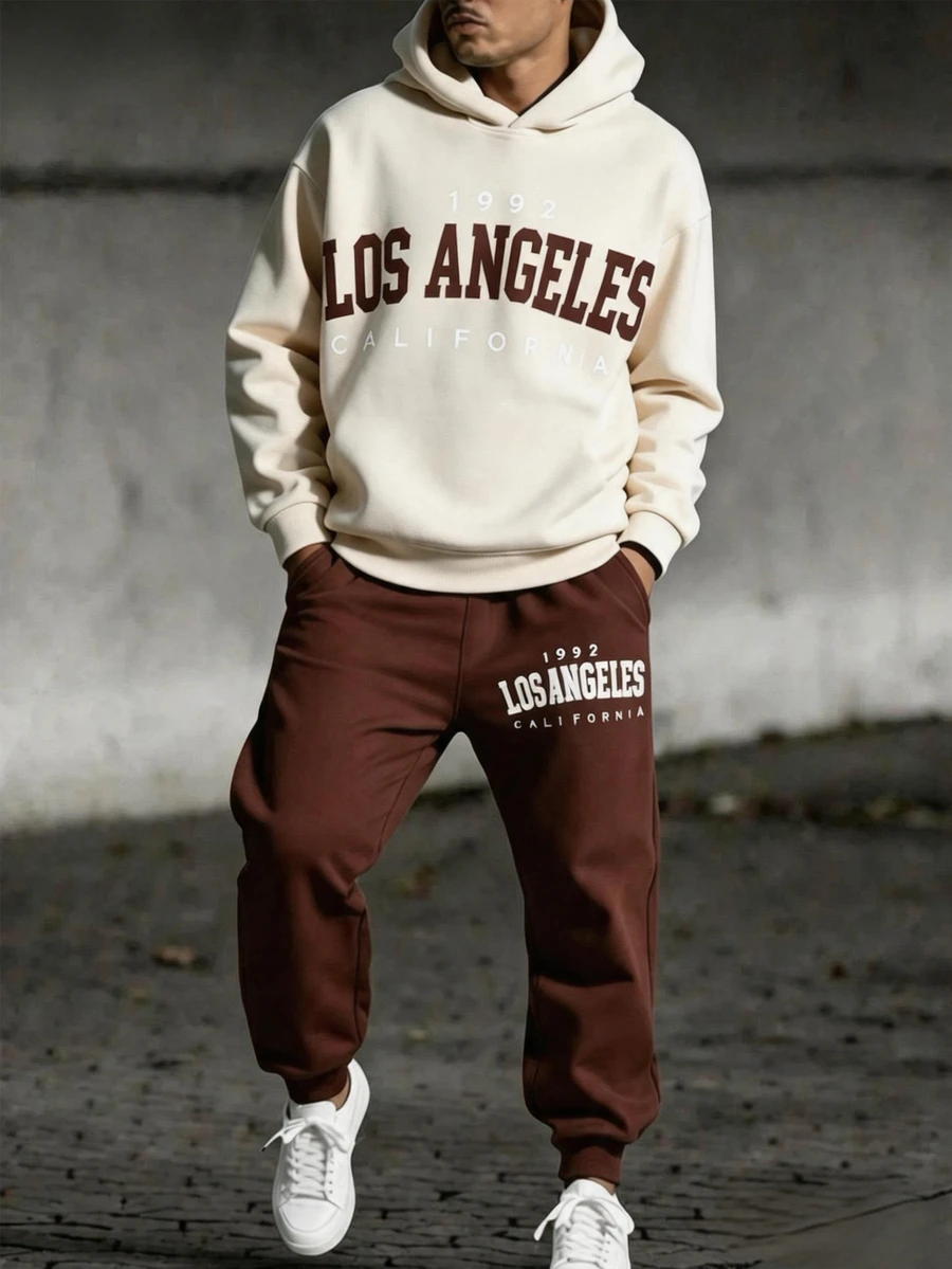 Teen Boys Casual Comfortable Long Sleeve Hoodie And Pants - Multicolor - View 1