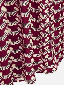 Nöista A Modern Chinese-Style Sleeveless Long Dress. - Burgundy - View 11