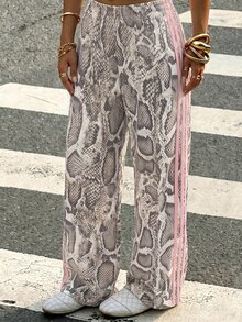 Comfortcana 女款寬鬆圖案印花運動長褲 - 彩色 - 查看 3