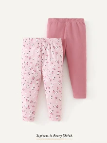 Cozy Pixies 2PCS Baby Girls Bottoms - Multicolor - View 3