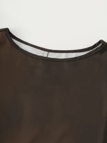SHEIN Đầm maxi tay dài phong cách Pháp in họa tiết gradient thanh lịch - Nhiều màu - Xem 5