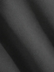 SHEIN 青少年男孩灰色雙層連帽衛衣，立領面罩設計，寬鬆版型，冬季開學季休閒舒適柔軟時尚秋季連帽衫 - 深灰色 - 查看 9