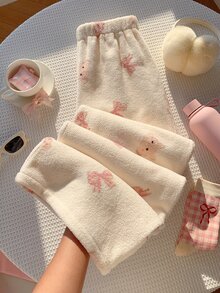 Comfortcana 冬季、秋季穿搭，女款秋冬長褲，派對之夜穿搭，可愛風，聖誕節，外出穿搭 - 彩色 - 查看 1