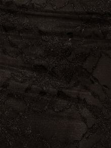 MUSERA Lacey Strappy Cropped Top With Low Rise Maxi Skirt Sexy Evening Night Going Out Fall Winter Autumn Solitude - Black - View 6