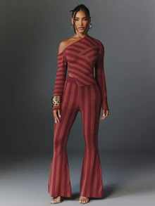 NYA SZN Knit Matching Set Top And Pant - Multicolor - View 4