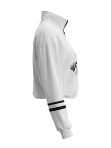 SHEIN Women's Casual Letter Print Sports Sweatshirt - White - View 3
