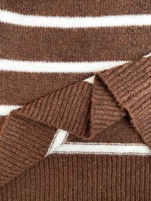 Serisse Sweater Pullover Renda Kontras Wanita, Musim Gugur/Musim Dingin Elegan Formal Mewah Bisnis Chic Dasar Natal Kembali ke Sekolah Festival Pesta Tahun Baru - MultiWarna - View 6