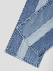 GlowEve Celana Jeans Colorblock Kasual untuk Wanita - MultiWarna - View 4