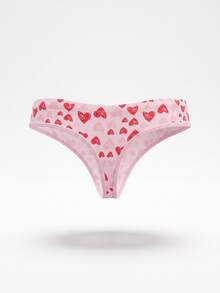 DrisQ DrisQ 1pc Men's Heart Print T-Back Thong - Pink - View 5