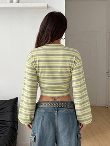 Coolane 女款運動衫，女款秋季服飾，休閒極簡運動風街頭穿搭，百搭聚會機場穿搭，學院風Y2K上衣，秋季穿搭，女款通勤穿搭，百搭上衣，外出穿搭，機場穿搭 - 白色 - 查看 3