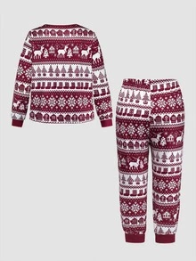 Chillnights Sweet INS Casual Comfortable Strawberry Print Pink Plus Size Pajama Set - Multicolor - View 2