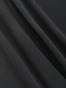 Sweetra 女款素色百褶休閒百搭日常穿著長褲 - 深灰色 - 查看 3