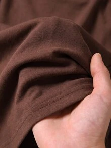 Rusticease Middle-Aged Women's Contrast Lace Long Sleeve T-Shirt With Padded Chest - Brown - View 5